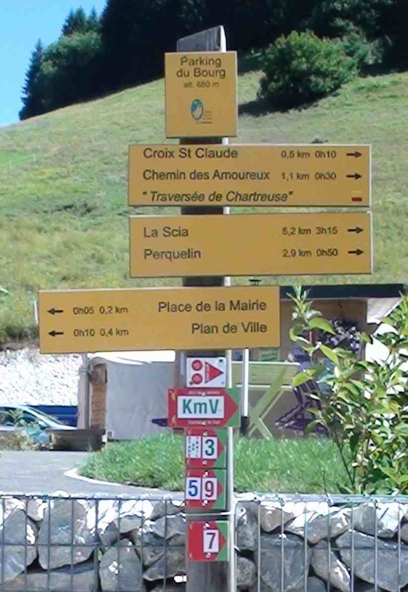 Panneau du KV à St Pierre de Chartreuse
