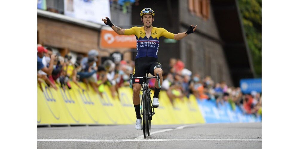 Cyclisme au Col de Porte , l'arrivée 2020 du Critérium