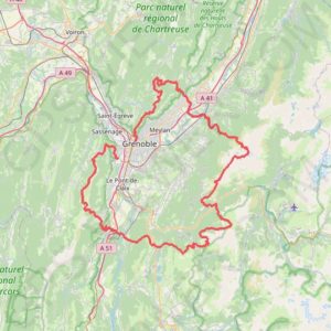 Trace GPS du parcours entier de l'UT4M