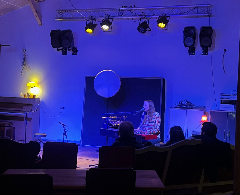 Ezila en concert guinguette : chansons sauvages et improvisations