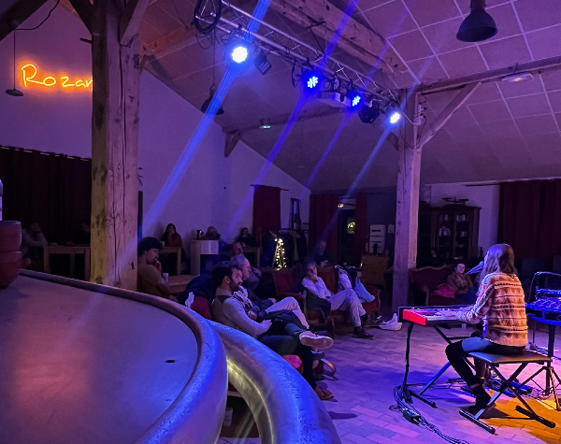 Ezila en concert guinguette : chansons sauvages et improvisations