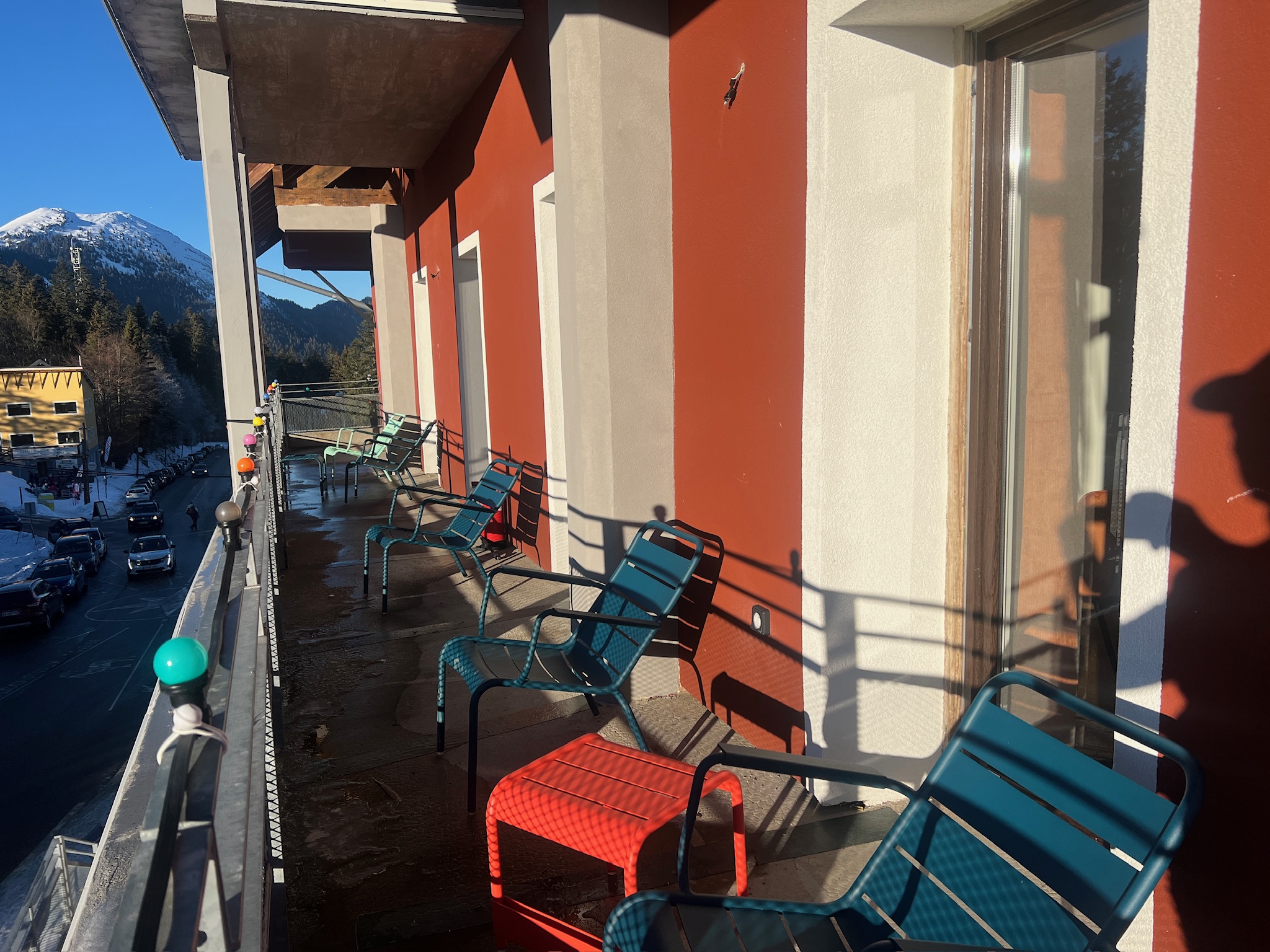 Terrasse des chambres Hébergements privatisés pour un séminaire d'entreprise