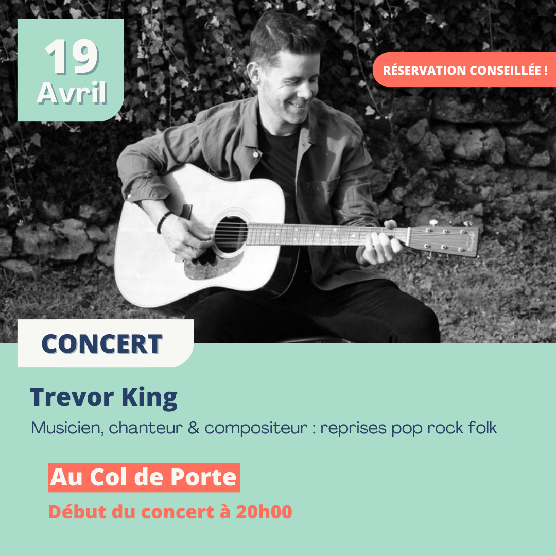 Trévor King le 19 avril au Domaine de Rozan