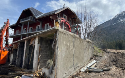 Le mythique hôtel Garin enfin réhabilité avec tout le confort moderne, sécurité, accessibilité et un profond respect pour l'environnement. Des avancées de travaux considérables