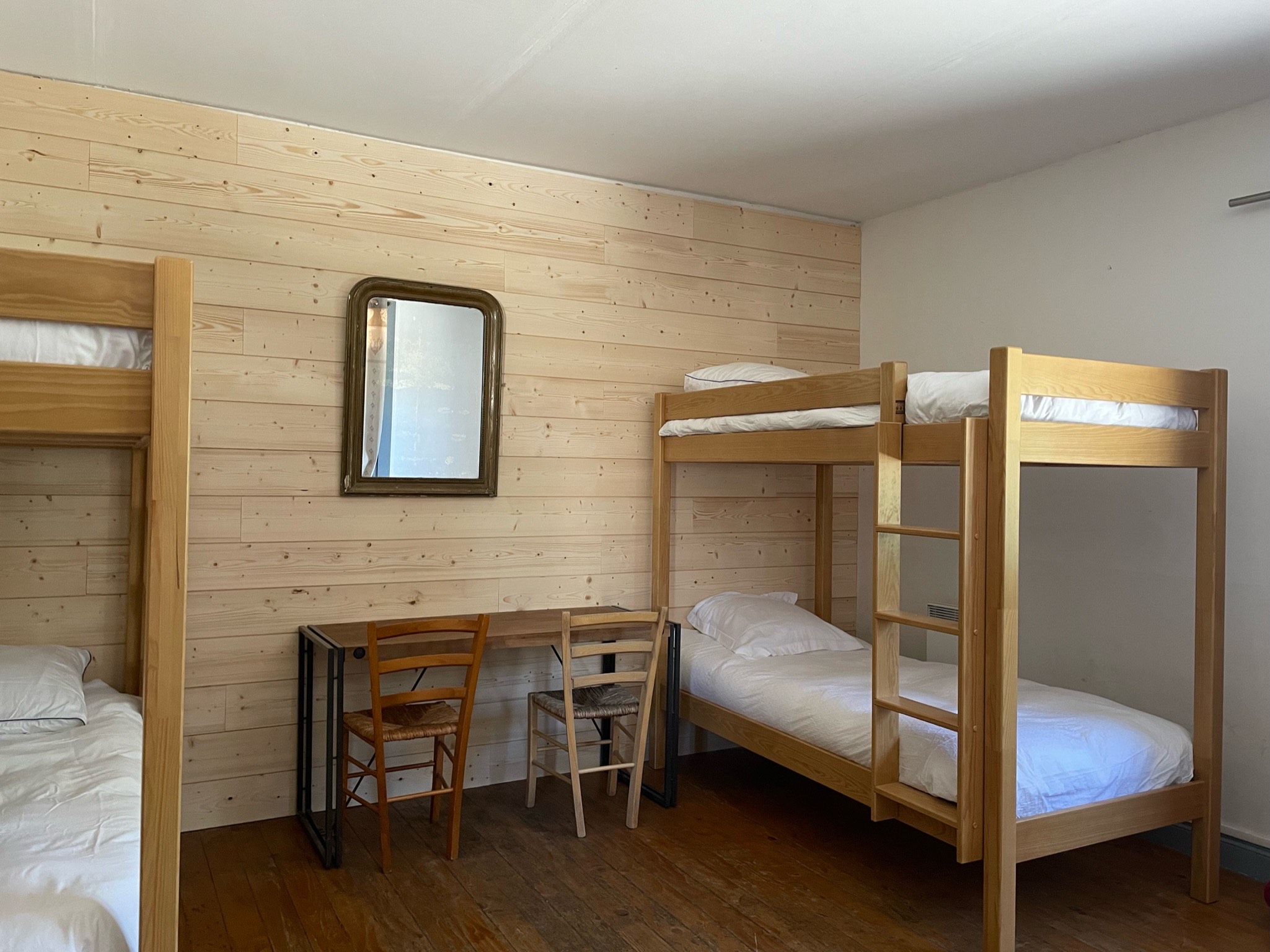 Chambre en gîte de groupe 